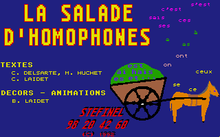Screenshot of Salade D'Homophones, La