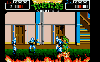 Screenshot of Teenage Mutant Hero Turtles - The Coin Up