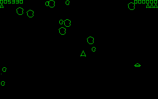 Large screenshot of Asteroids