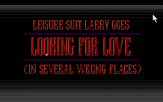 Large screenshot of Leisure Suit Larry 2 - Goes Looking for Love (In Several Wrong Places)