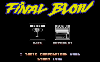Large screenshot of Final Blow