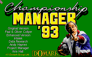 Screenshot of Championship Manager 93