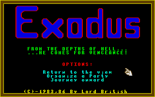 Large screenshot of Ultima III - Exodus