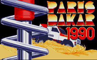 Large screenshot of Paris Dakar 1990