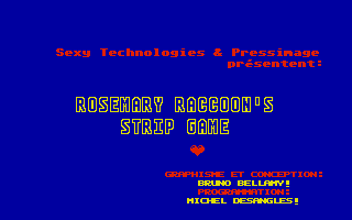Thumbnail of other screenshot of Rosemary Raccoon's Strip Game