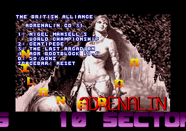 Adrenalin UK CD 31 - The pic was digitized by Spaceman Spiff using Amiga