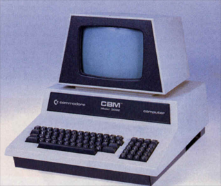 The Commodore CBM-3032 offered Guido the way to learn some coding lines.