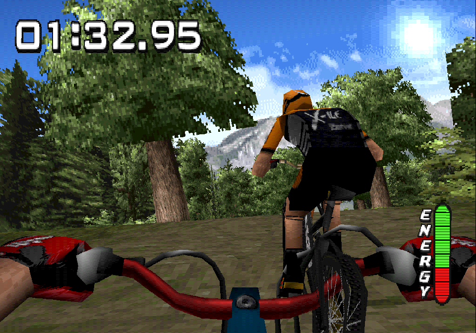 'No Fear Downhill Mountainbiking' on the PS1. 'In the end I’m not so proud of the result, but I’m proud of the effort put into the project by the team.'