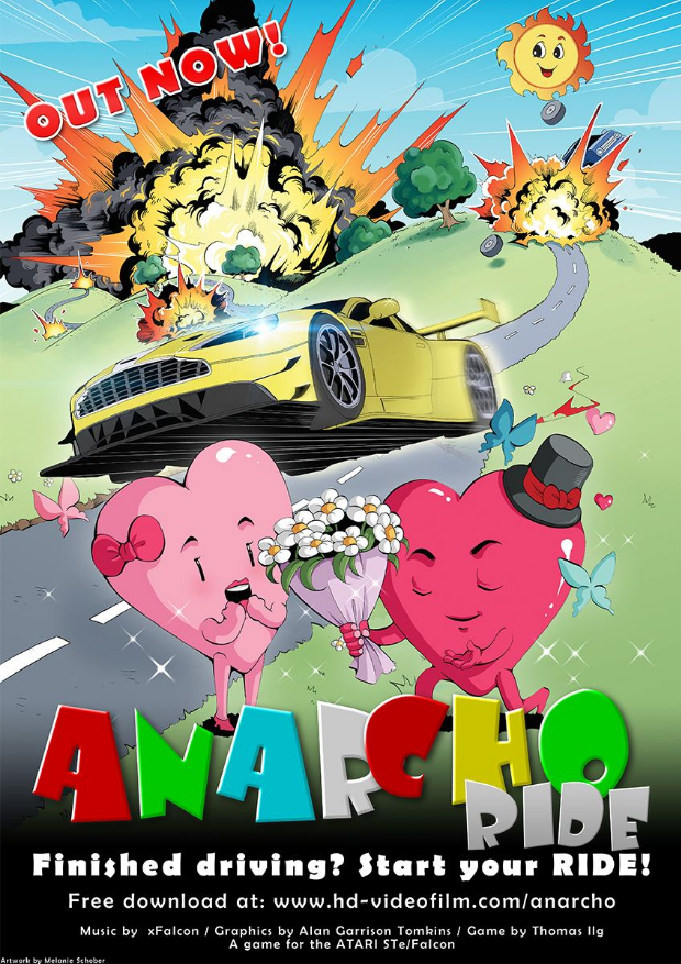 The promotion campaign for Anarcho Ride was so professionally made. This is one of the many posters designed by Melanie Schober.