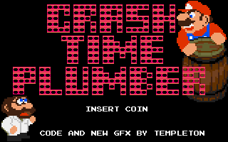 The title screen of 'Crash Time Plumber'.