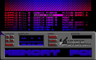 V8 Music System 2 (main screen)