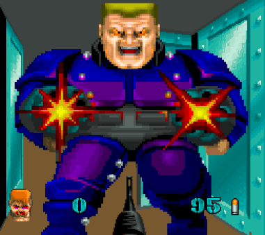 This is a shot of Wolfenstein 3D on the Atari Jaguar. In my opinion the most beautiful version of classic wolf.