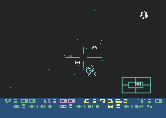 The game Star Raiders was the killer app for the Atari 8-bit range of computers.