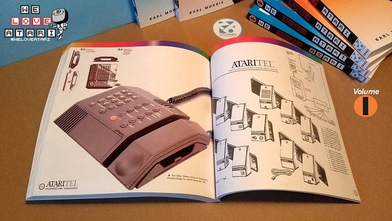 Did you know Atari was in the phone business? And that their phones were designed by 'Porsche Design'? One of the many pages from the wonderfull 'We Love Atari' books.