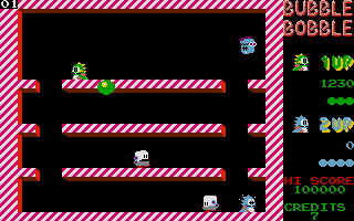 Bubble Bobble, the game that was responsible for breaking many joysticks