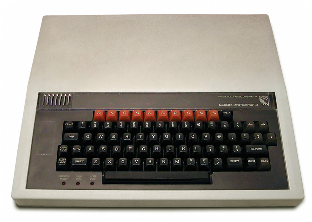 The standard BBC Micro, the first computers for Jamie. He used them at school and was instantly fascinated.