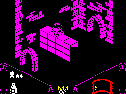 Ultimate was also know for their isometric games. This one is called Knightlore.