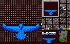 The graphics for Droid were made in Rainbird's Advanced OCP art studio.