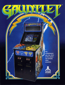The amazing Gauntlet cab. This game was a big inspiration for Marcus his future work.