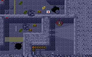 The graphics in Alien Blast are nicely detailed.