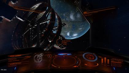 Elite Dangerous, the spiritual successor to the classic Elite, and one of Andy's favorite games.