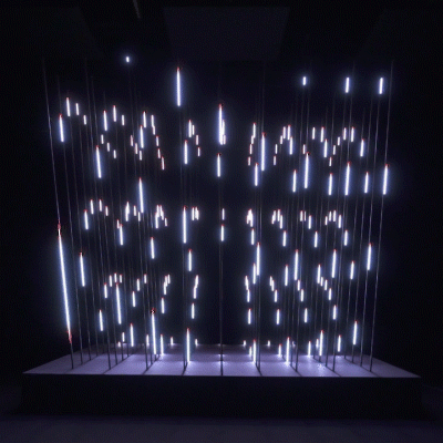"Core is a sensory and visual journey, which implements a new technology of music spatialization with dynamic volumetric light." by 1024 Architecture.