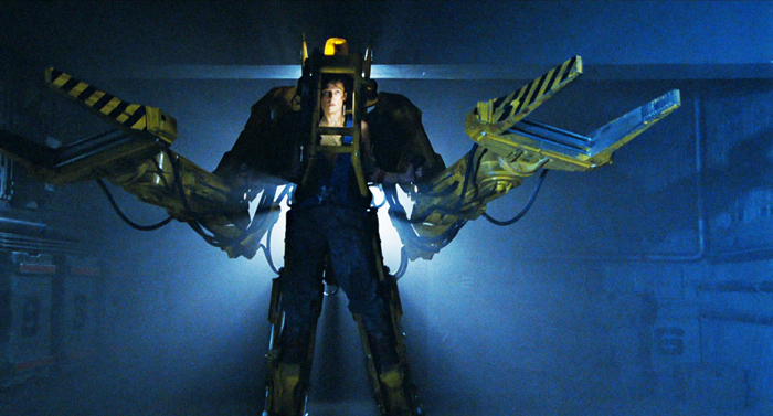 The exoskeleteon robot from the movie Aliens appears at the end of Alien Blast as well, but I have not managed to make it that far yet!