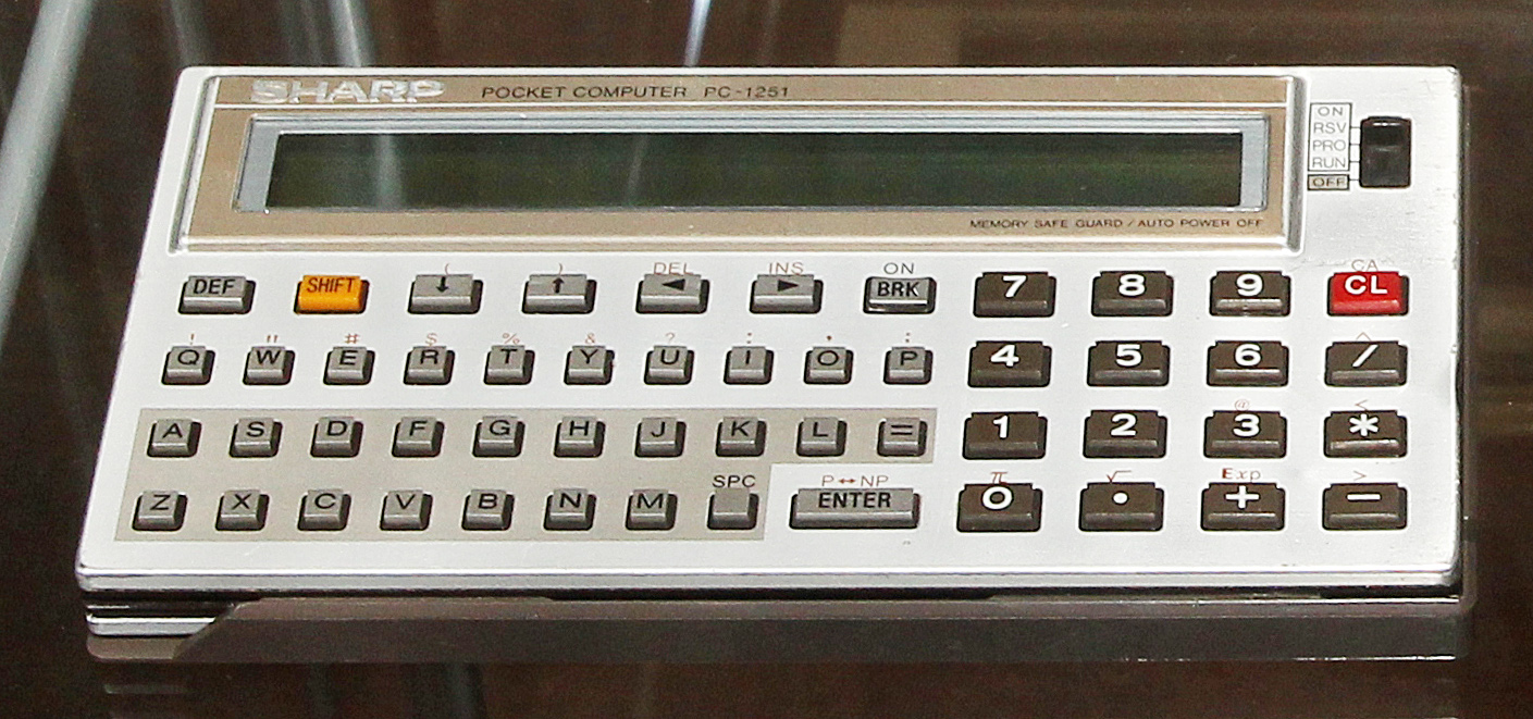 The Sharp PC 1251 was the first computer Alexis ever programmed.