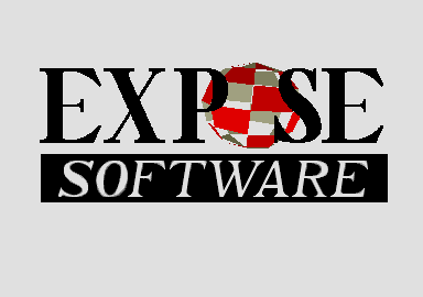 The Expose Software logo ... With the bouncing Amiga ball. This is a screen from the famous Phaleon Giga demo.