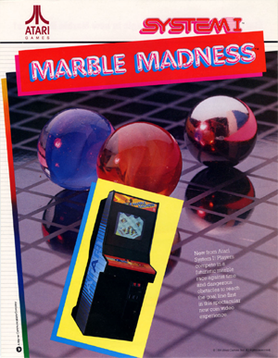 One of his all time favorite games, the classic Marble Madness.
