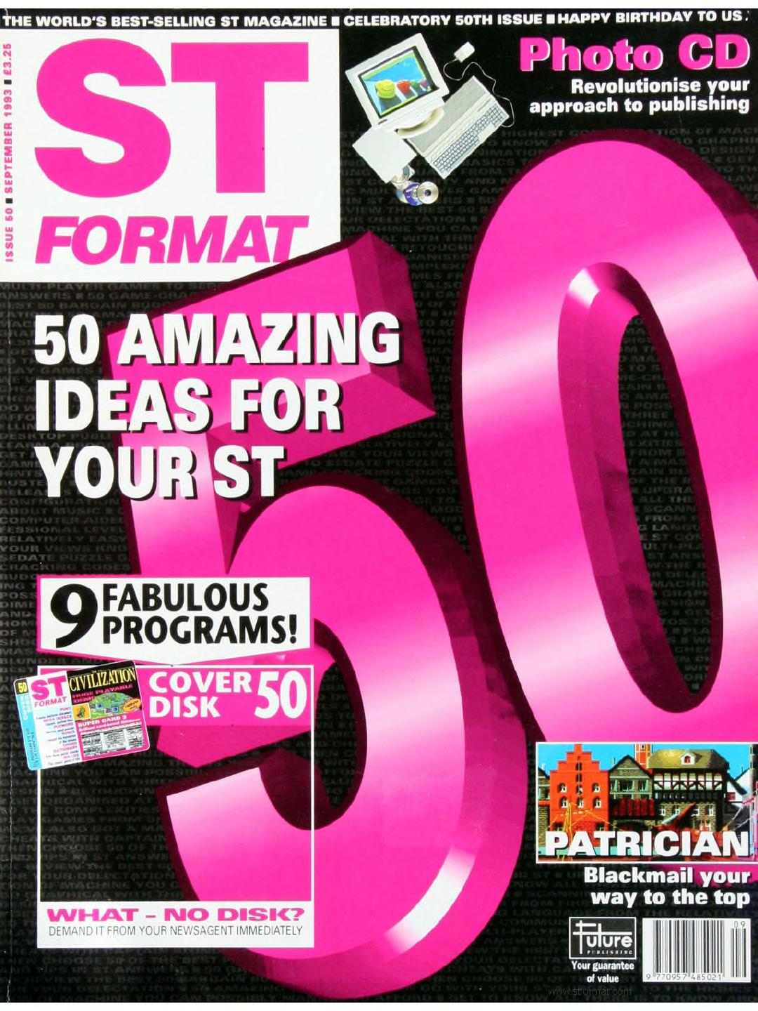 Cover for ST Format 50 (Sep 1993)