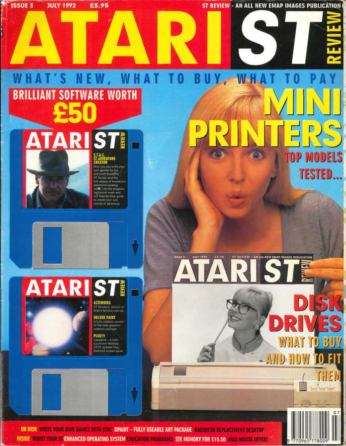 Cover for Atari ST Review 3 (Jul 1992)