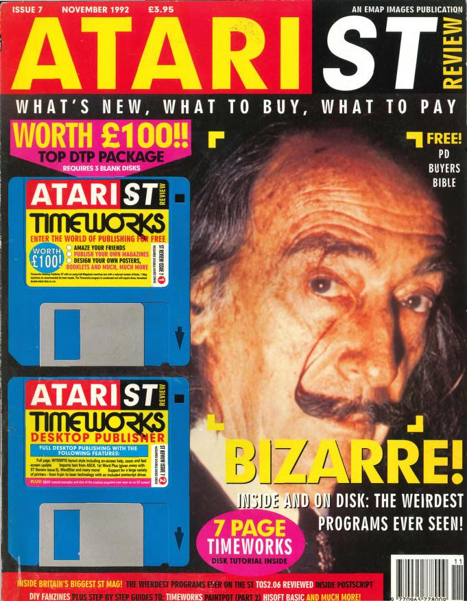 Cover for Atari ST Review 7 (Nov 1992)