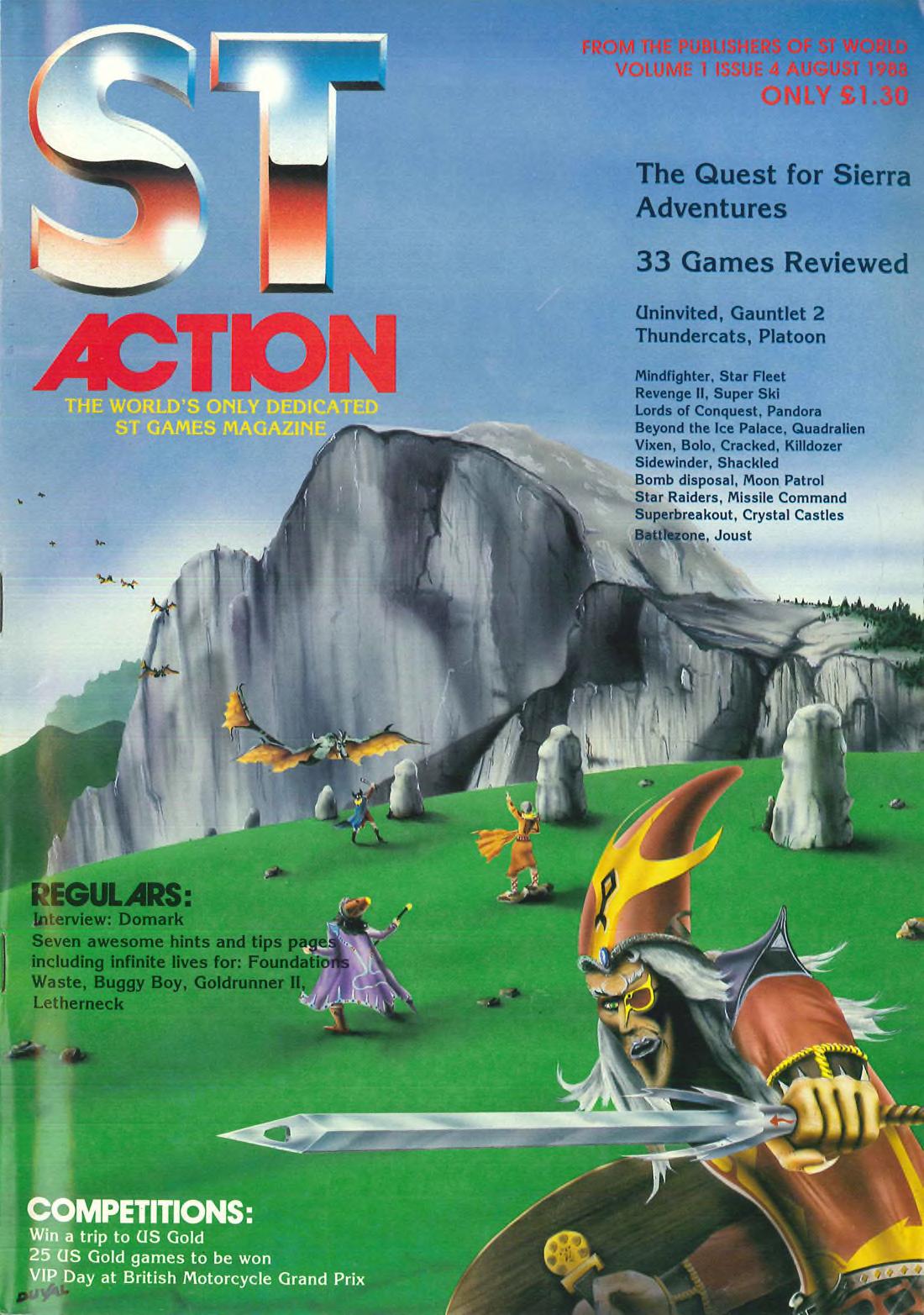 Cover for ST Action 4 Volume 1 Issue 4 (Aug 1998)