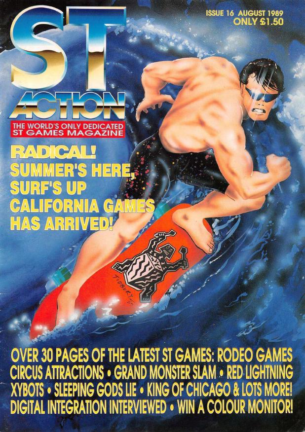 Cover for ST Action 16 (Aug 1989)