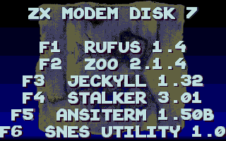 Screenshot of disk
